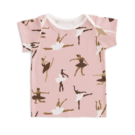 Short-Sleeve Lap Tee - Ballet Pink