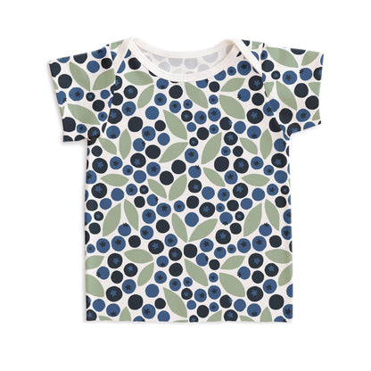 Short-Sleeve Lap Tee - Berries Blue & Green