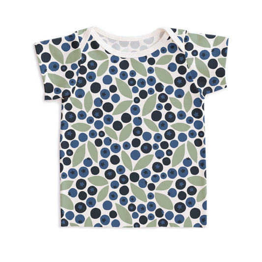Short-Sleeve Lap Tee - Berries Blue & Green