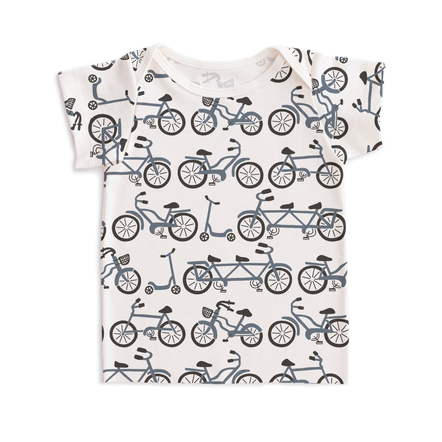 Short-Sleeve Lap Tee - Bikes Slate Blue