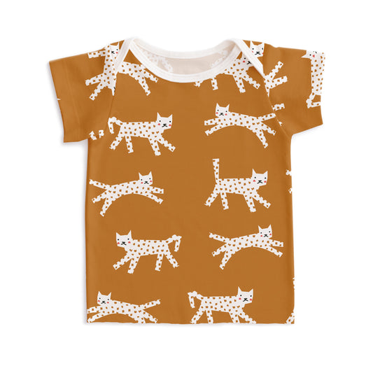 Short-Sleeve Lap Tee - Cats Gold