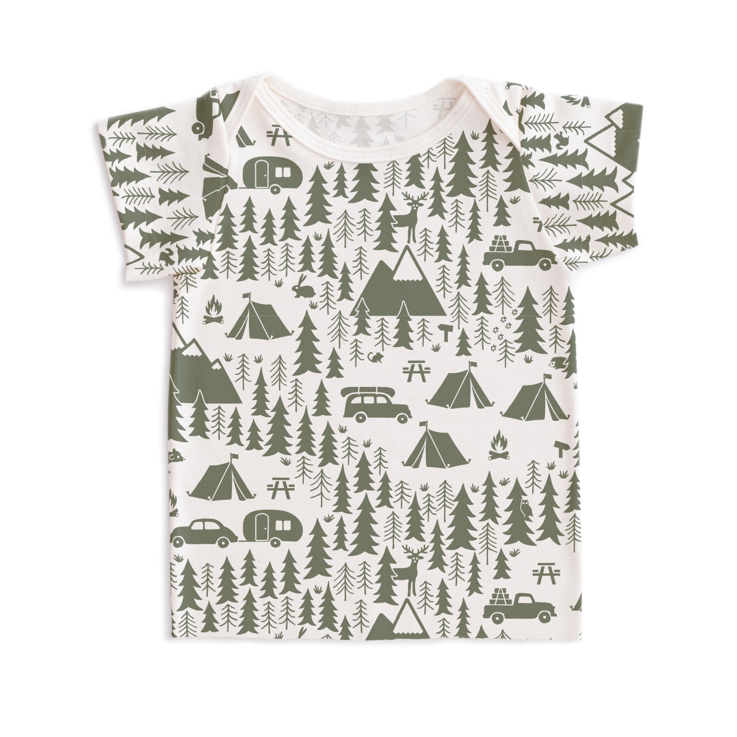 Short-Sleeve Lap Tee - Campground Forest Green