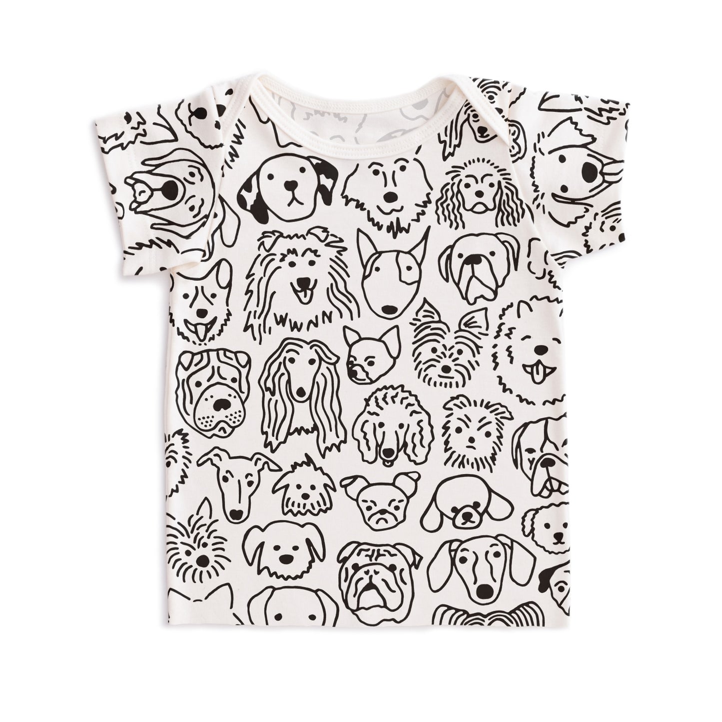 Short-Sleeve Lap Tee - Dogs Black