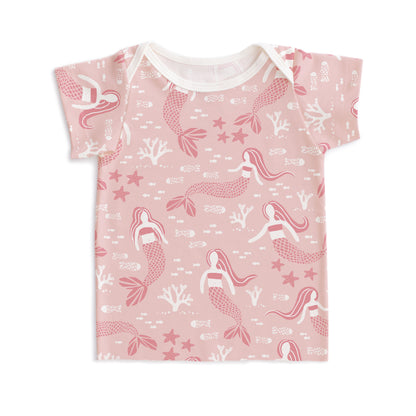 Short-Sleeve Lap Tee - Mermaids Pink