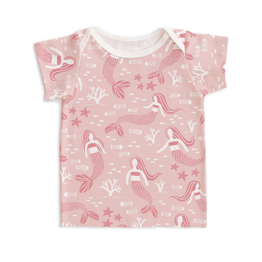 Short-Sleeve Lap Tee - Mermaids Pink