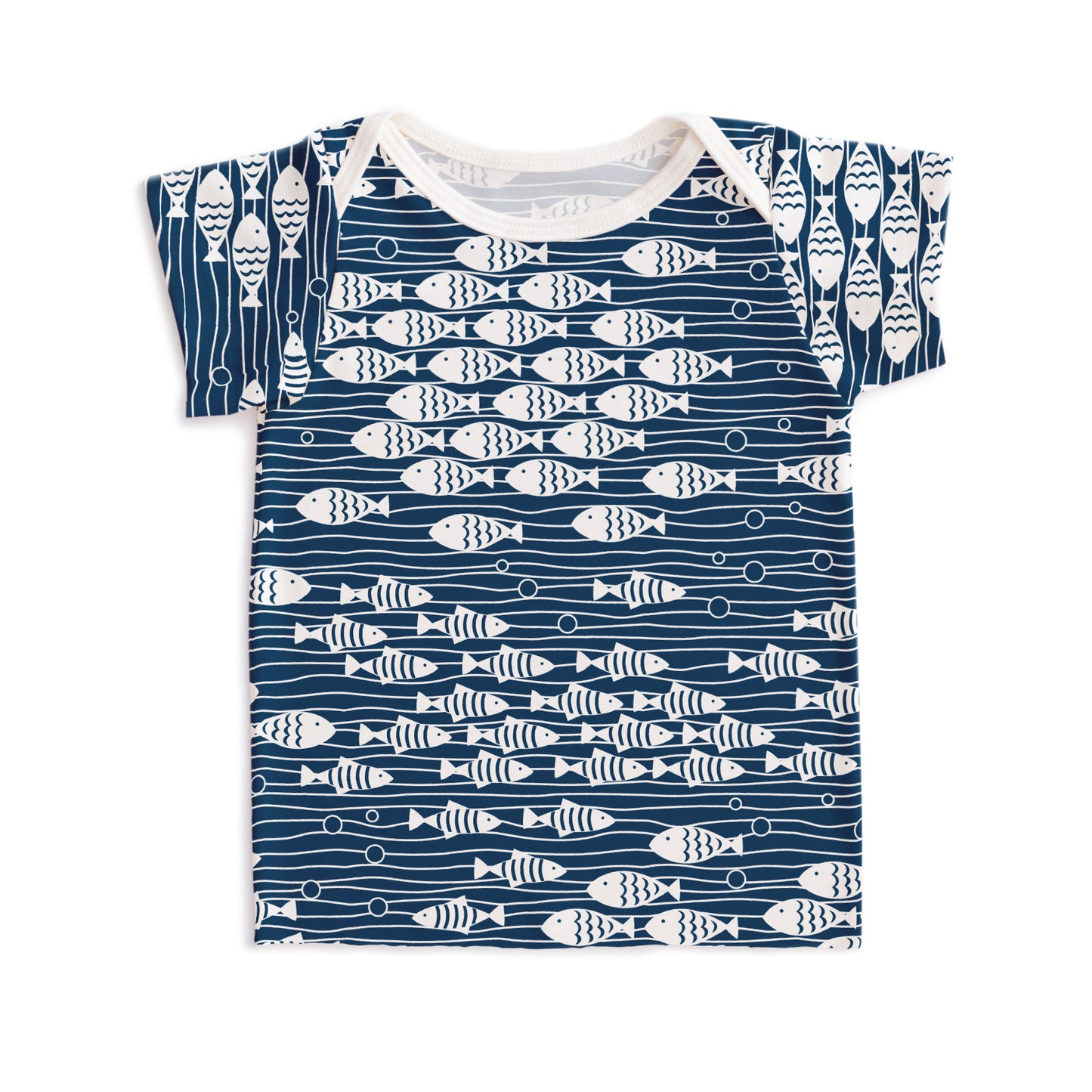 Short-Sleeve Lap Tee - Under the Sea Navy