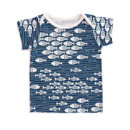 Short-Sleeve Lap Tee - Under the Sea Navy