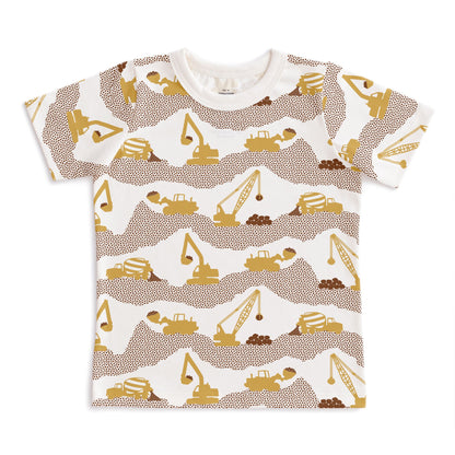Short-Sleeve Tee - Construction Yellow & Chestnut