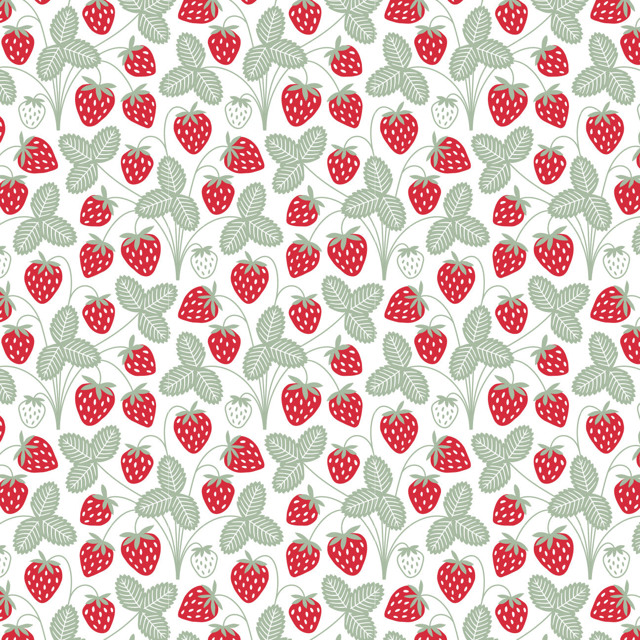 Alna Baby Dress - Strawberries Red & Green