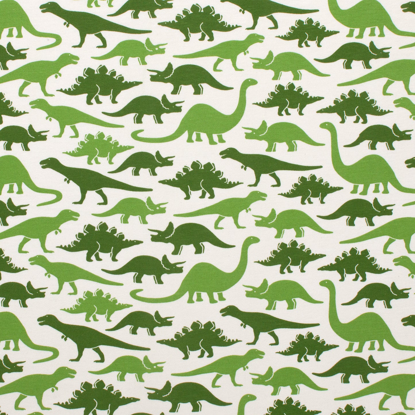 Long-Sleeve Tee - Dinosaurs Green
