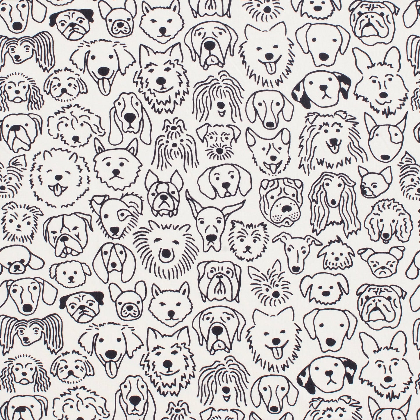 Short-Sleeve Lap Tee - Dogs Black