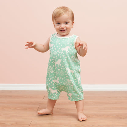 Tank Top Romper - Firetrucks Red