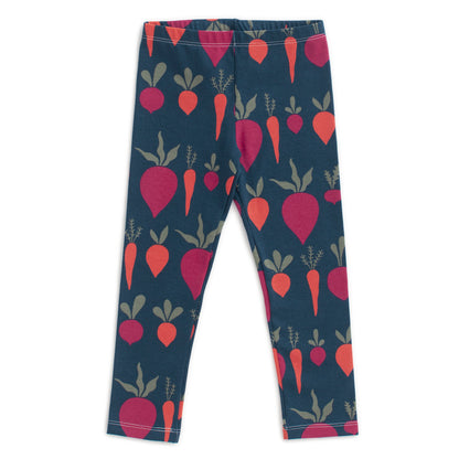 Baby Leggings - Root Vegetables Night Sky