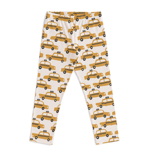 Leggings - Taxi Cabs Yellow