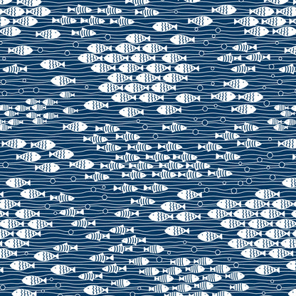 Long-Sleeve Lap Tee - Under the Sea Navy